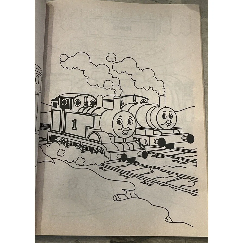 VINTAGE 2002 Thomas And Friends Fun All Year Jumbo Coloring & Activity Book  New